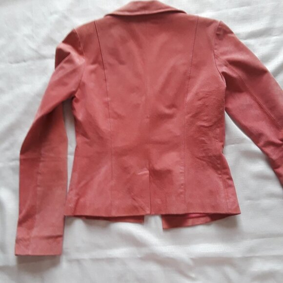 Le Chateau Pink Suede Jacket, Small - Picture 4 of 10